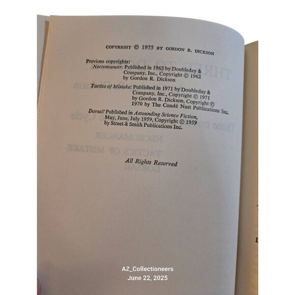 Three to Dorsai by Gordon R. Dickson - Nelson doubleday - Picture 5 of 6